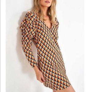 FARM Rio Graphic Cashew Mini Dress